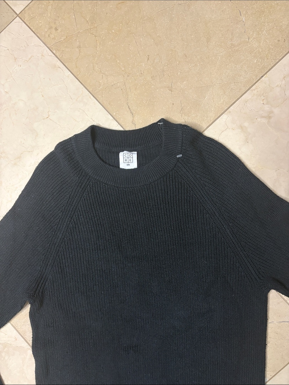 ⭐️ NWOT- Core Life Long Sleeve Black Knit Sweater Dress - size XS - Picture 3 of 6